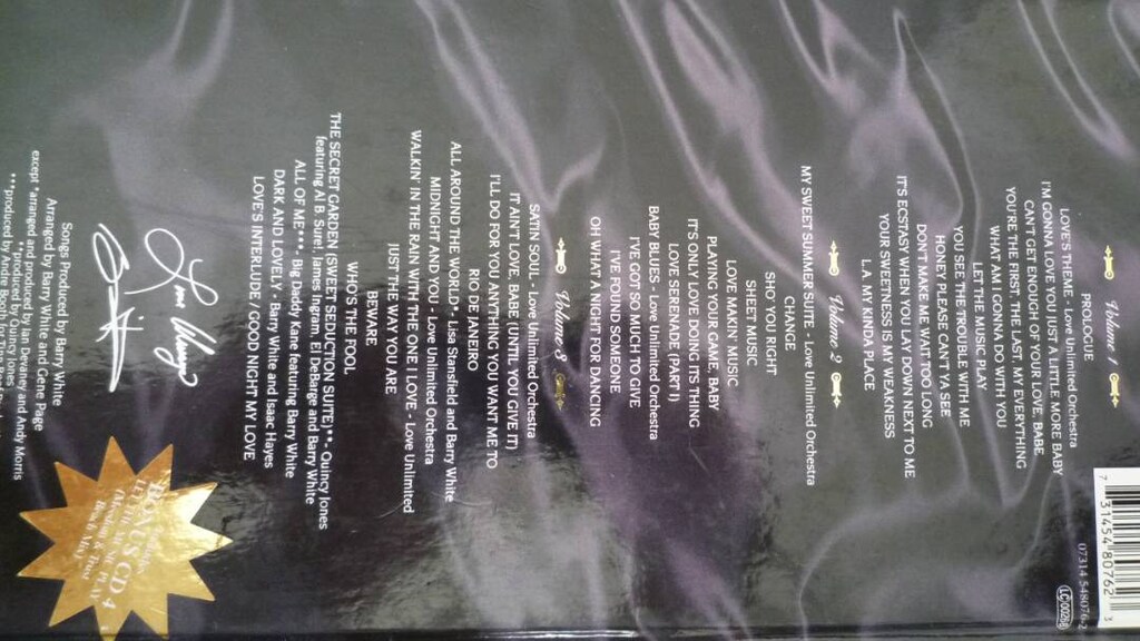 Barry White 4 CD'li Kitap Albüm - Limited Edition - 10