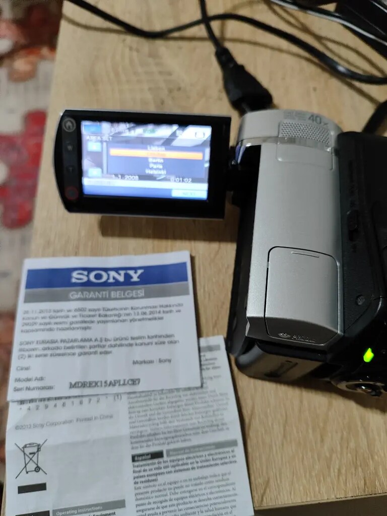 SONY DCR SR-35 HDD VİDEO KAMERA