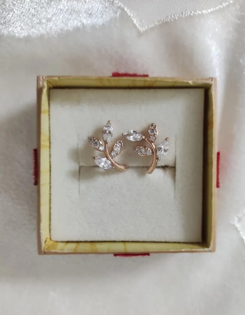 ROSE ÇELİK zeytindalı başak küpe SOCHİC MANGO İPEKYOL - 2