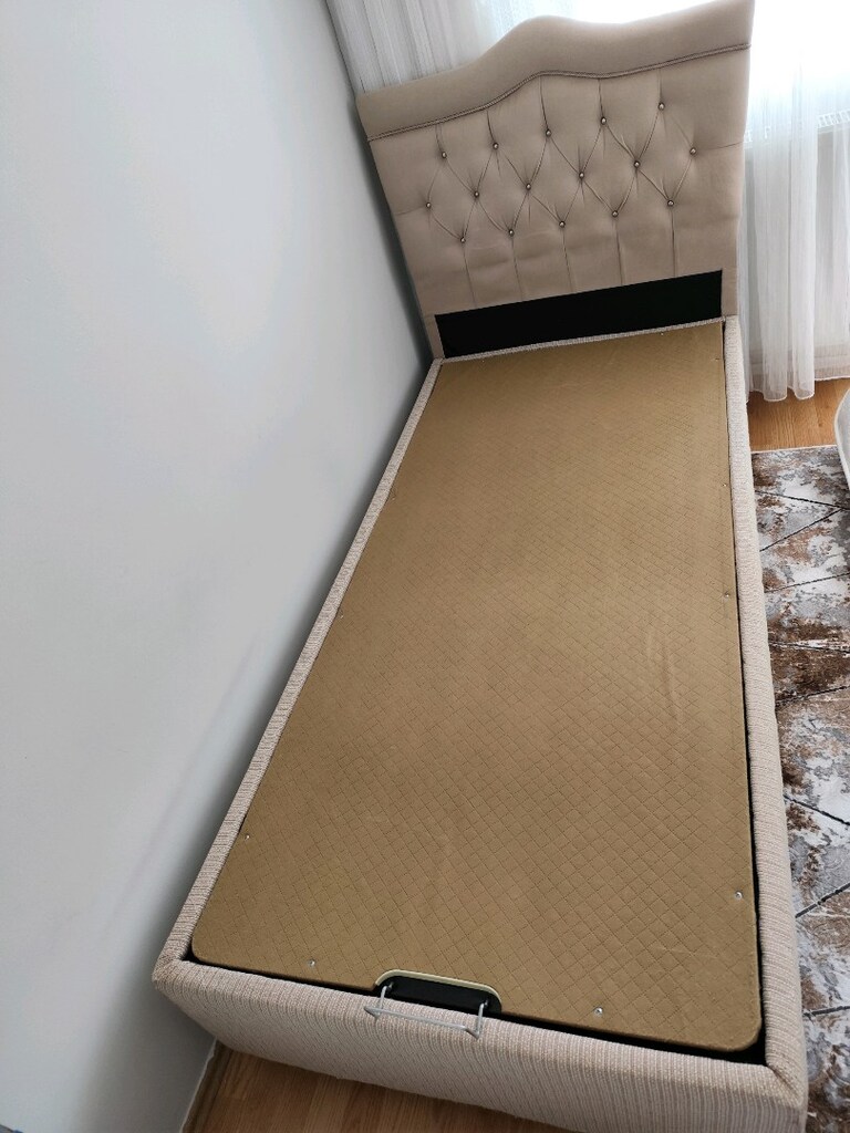 2 yıllık yatak takımı 90*90 ortopedik yatak+Baza - 5