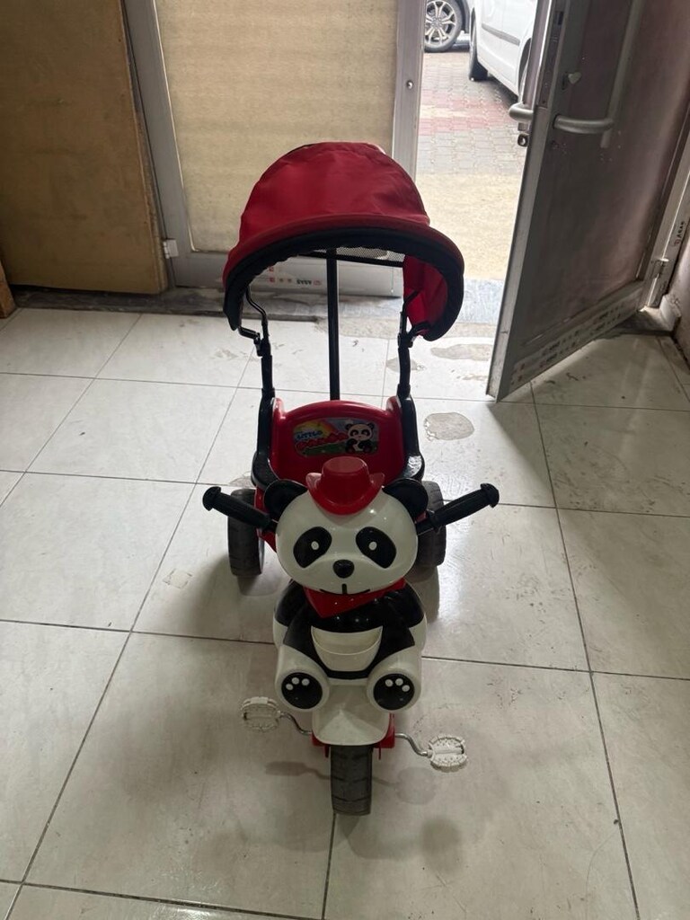 akülü araba kırmızı panda bisiklet araç koltuğu 3lü set - 10