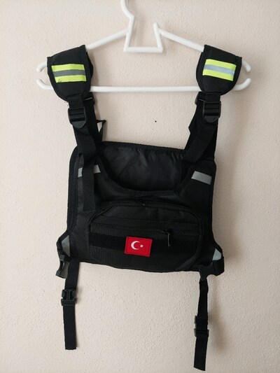 Motor-bisiklet outdoor reflektörlü Göğüs çantası&yeleği