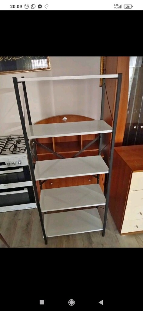 5 li raf 1.80 yükseklik 30 cm derinlik 90 cm boy ahşap raf - 6