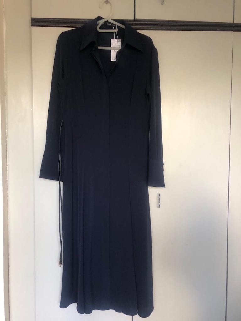 Mango Lacivert Elbise - 10