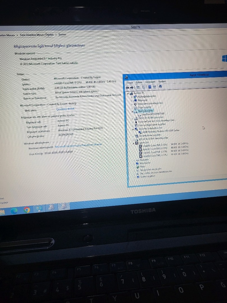 Toshiba İ5 Laptop - 3