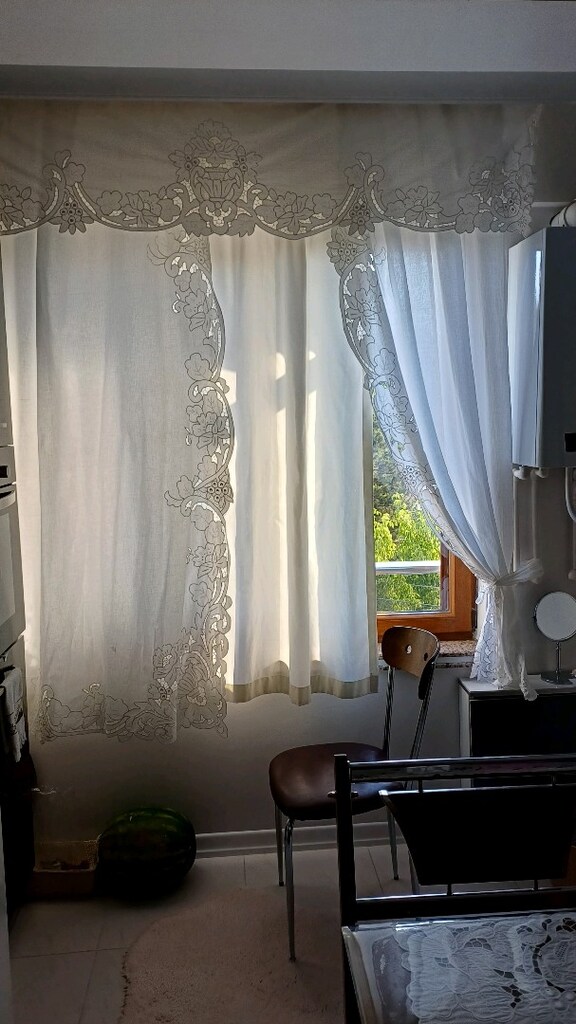 mutfak perdesi takımı antika değerinde eski dönem RİŞLİYÖ/ kesme NAKIŞ - 9