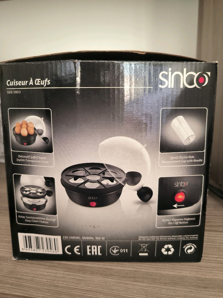 Sinbo Yumurta Pişirme Makinesi - 3