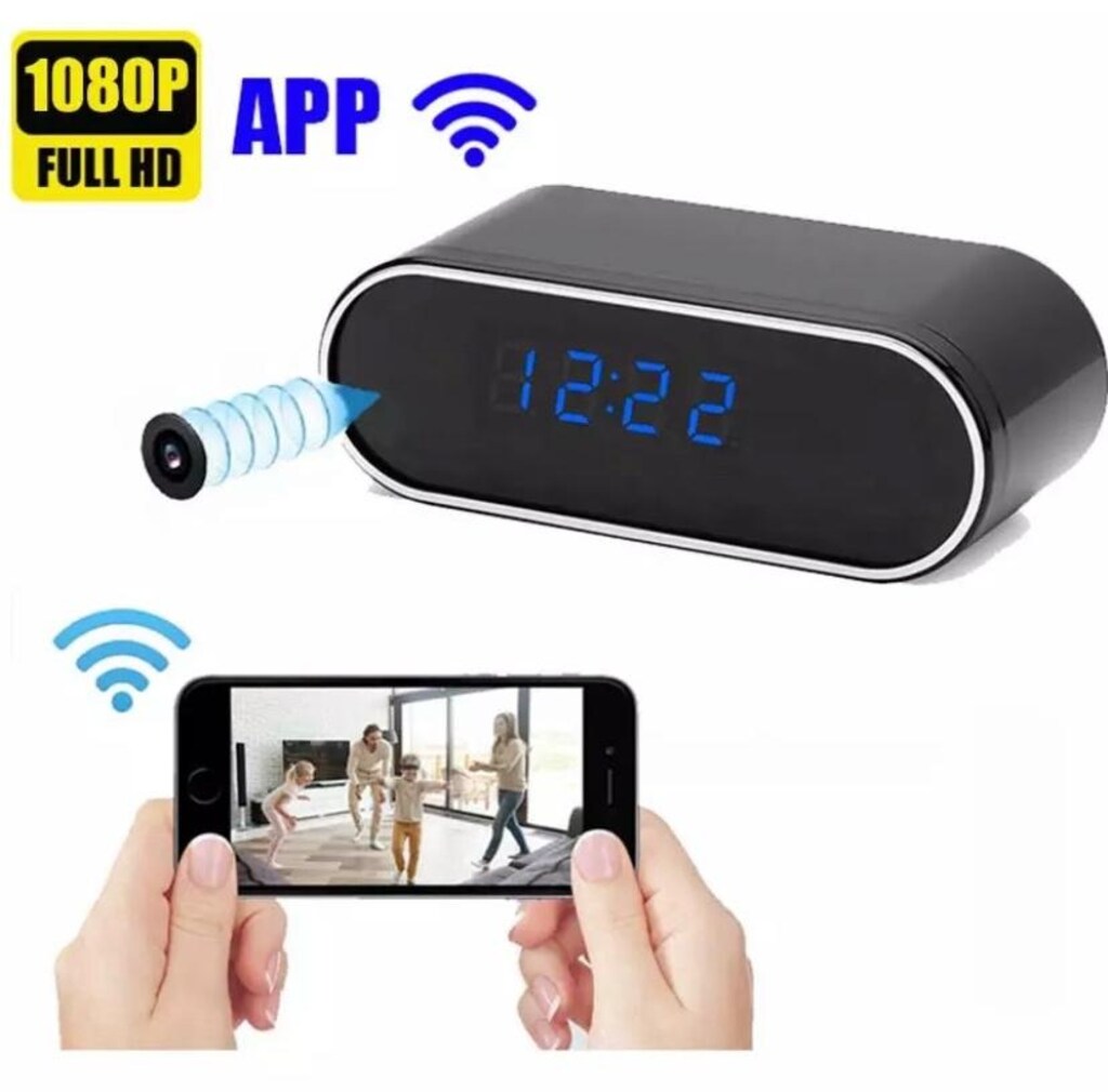 Mini Wifi Masa Saati 4K Gizli Kamera - 3