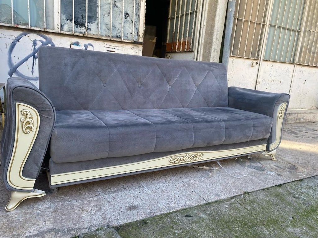 2 adet kanepe 2 tekli yataklı sandıklı taytuyu - 3