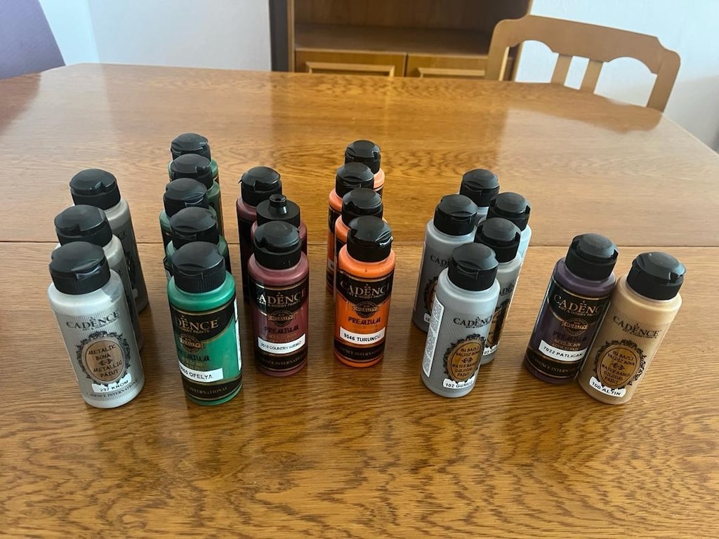 22 tane cadence premium akrilik su bazlı ahşap boya 120 ml dir - 3