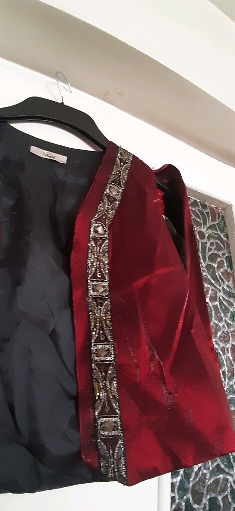 bordo saten efe çocuk yeleği - 5