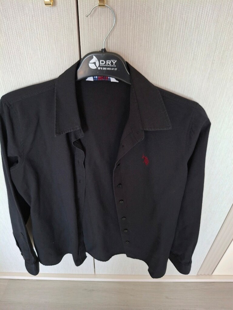 bayan siyah polo marka gömlek - 4
