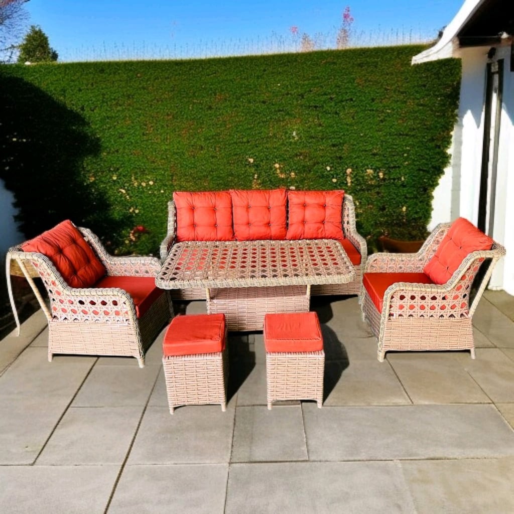 bahçe balkon mobilyasi, rattan koltuk takımı - 5