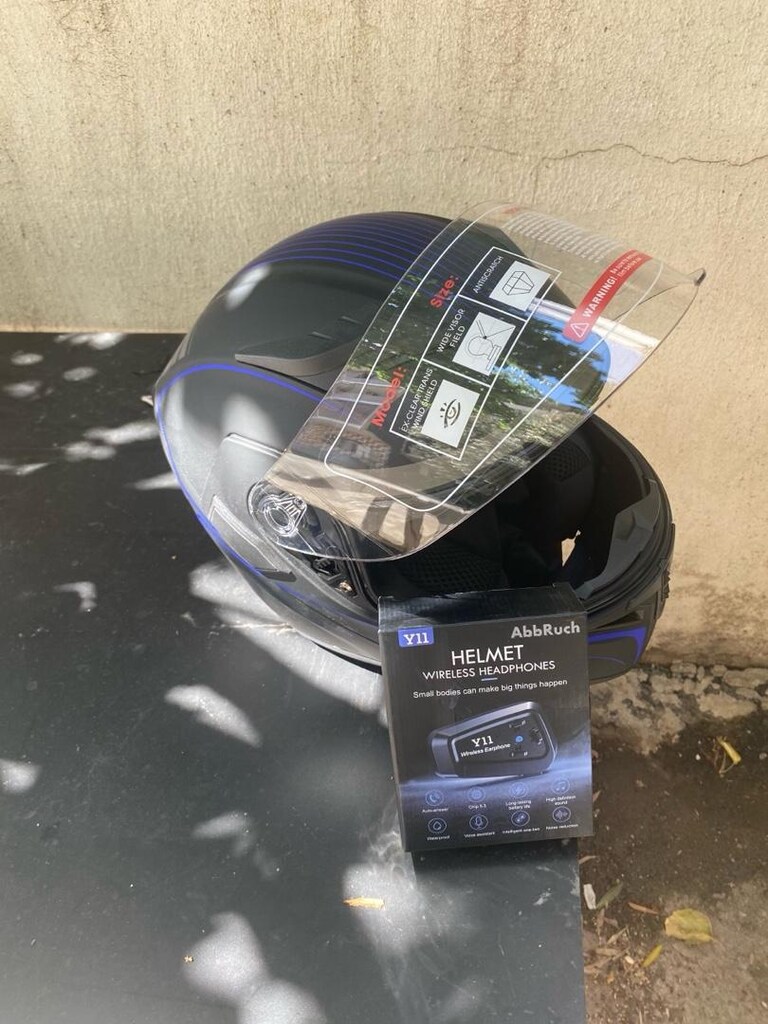 Çene açılır kask + interkom - 2