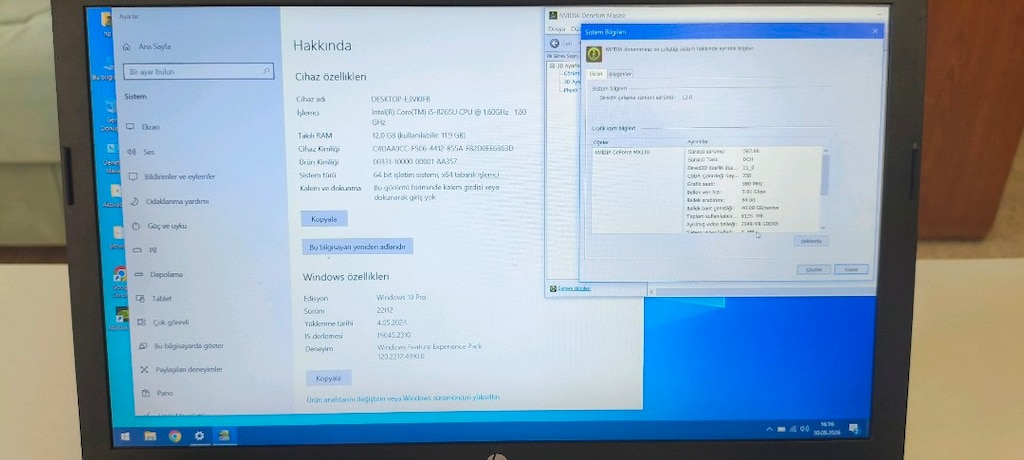 HP 250 G7 GAMİNG_ İ5 8 NESİL_12 GB DDR4_DDR5 EK_256 M2 SSD.. - 3