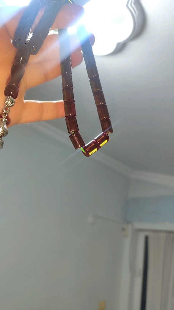 orijinal kehribar tesbih renk değiştiren ve özel püskülüyle - 3