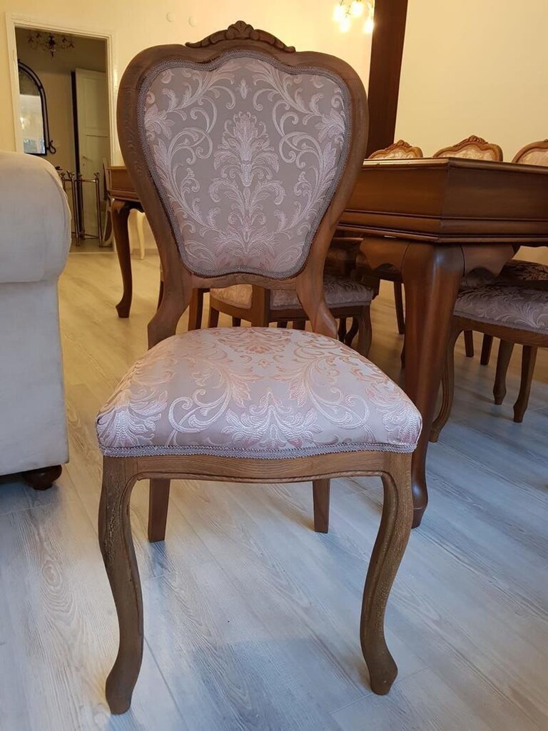 Özel Yapım Büyük Boy Masif Masa Sandalye Takımı - 13