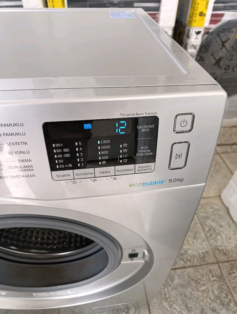 Samsung Sıfır Ayarında 9 KG Çamaşır Makinesi Tertemiz - 3