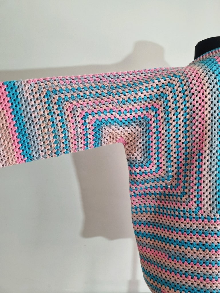 Batik Pamuklu El Örgüsü Hırka - 10