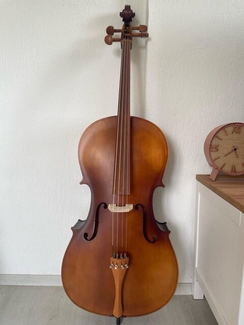 Midex GT-224 4/4 Masif Ağaç Çello. Temiz Durumda, Çantalı ve Yaylı