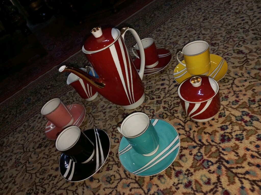 Antika Kahve Fincanı Takımı 1960's RARE & Koleksiyon - 15