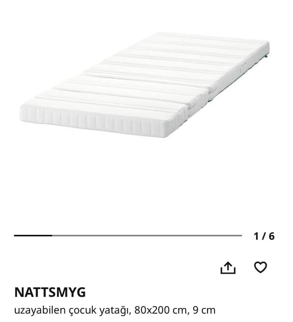 ikea çocuk karyolası ve yatağı - 7