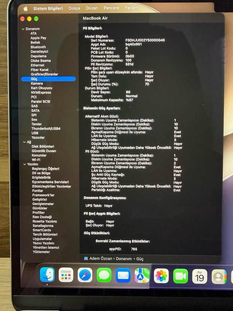 MacBook Air / M4 / 13 inç / 24 GB Ram / 512 GB Ssd - 3
