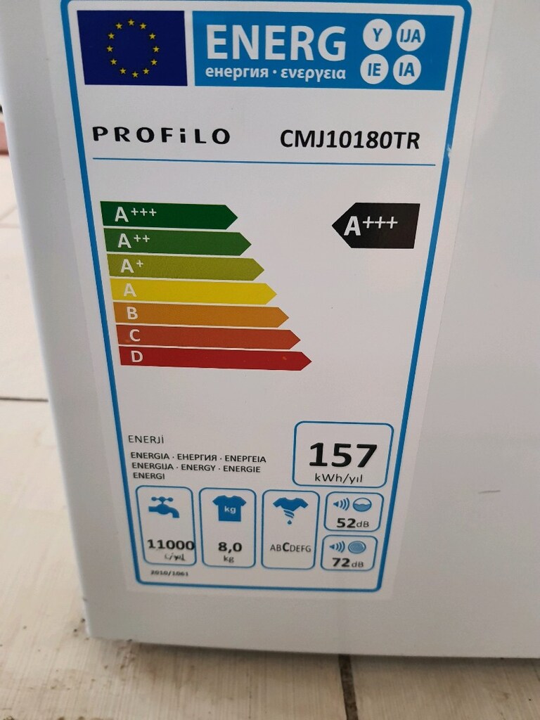 profilo çamaşır makinesi 1 yıllık sıfır ayarında A+++8 kg inverter - 3