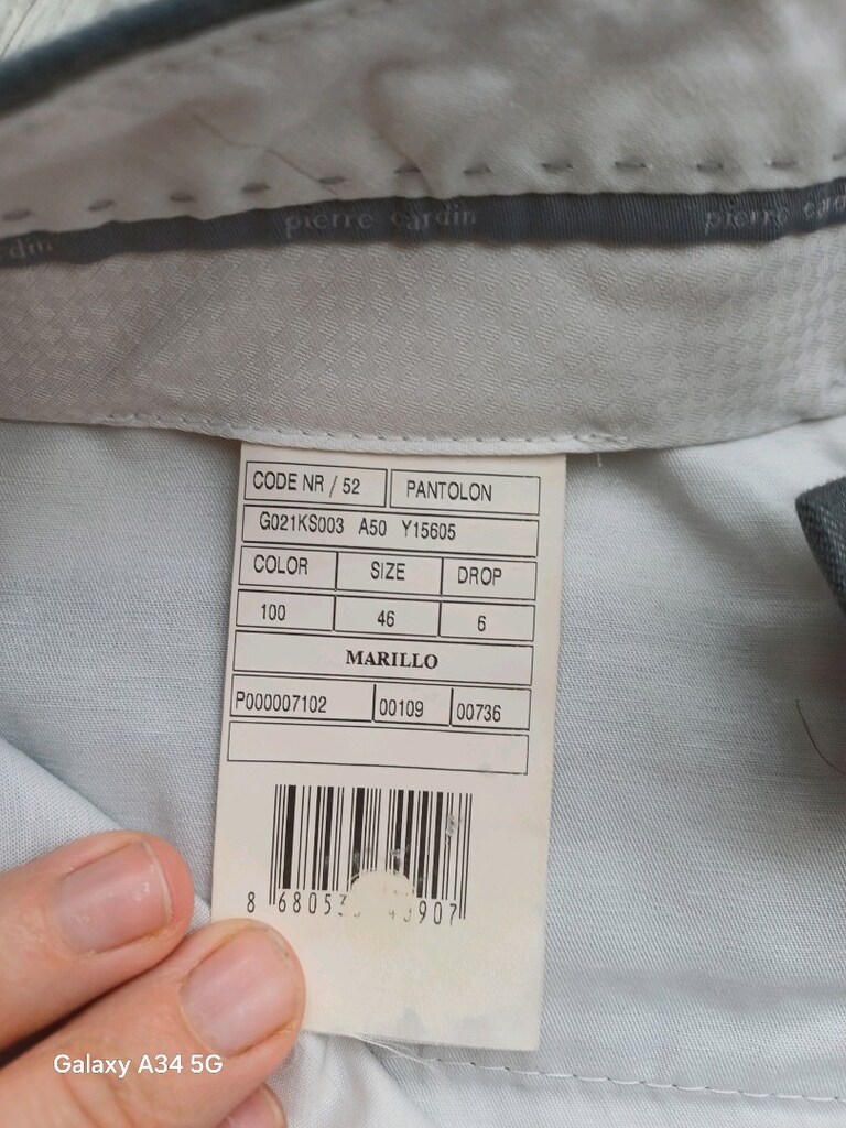 kumaş dar kalıp pantolon pierre cardin marka - 4