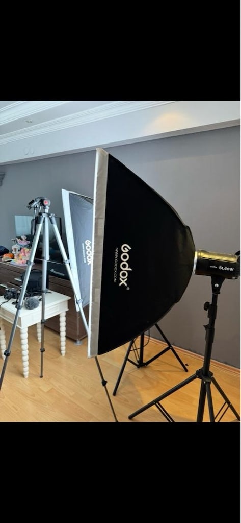 2 adet Softbox ve büyük monfrotto tripot hediyeli CanonM50 vlogger kit - 4