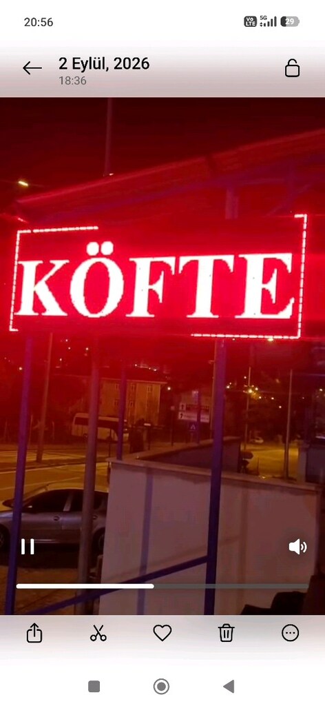 64x224cm led tabela kayan yazı - 2