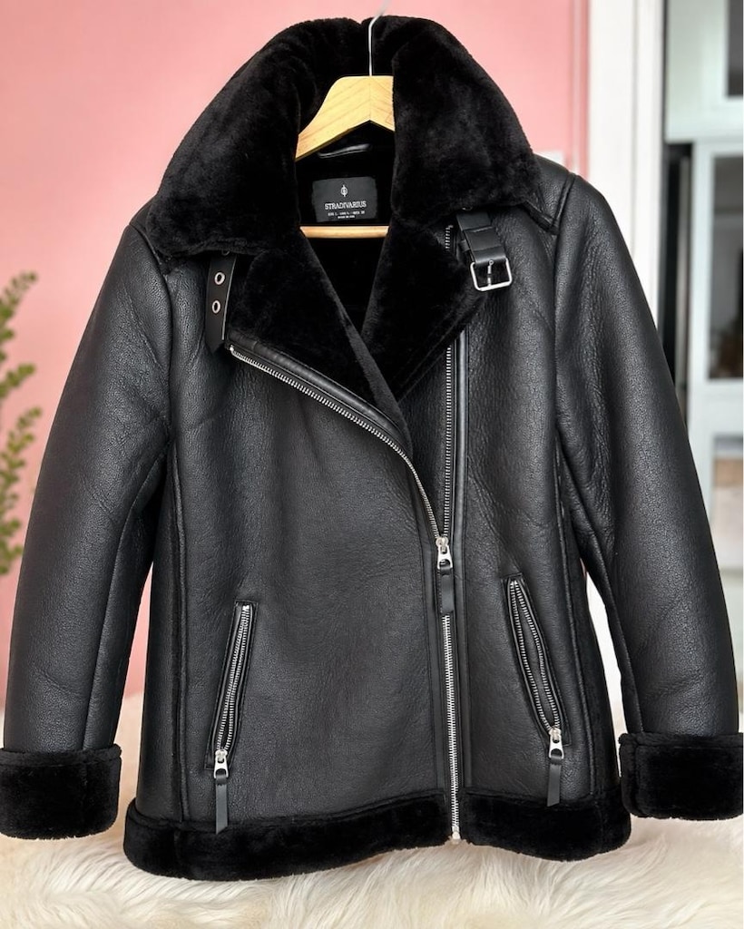 stradivarius kürklü mont - 2
