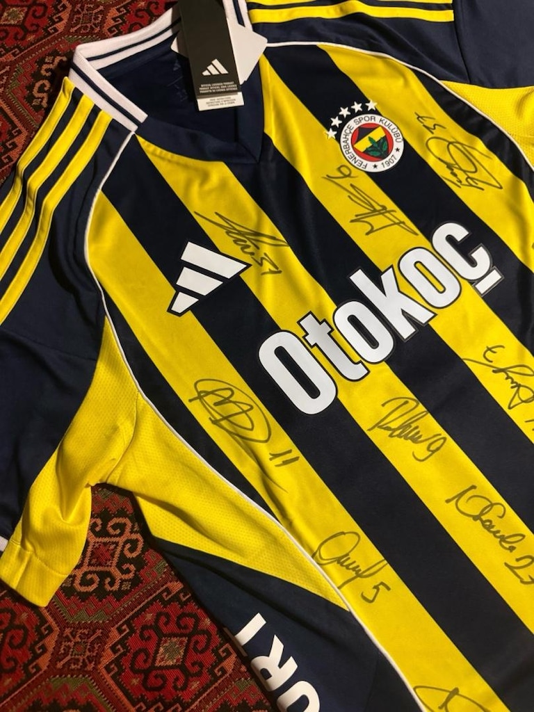 Orjinal Fenerbahçe İmzalı Forması Türkiye Futbol Milli Yıldız - 4