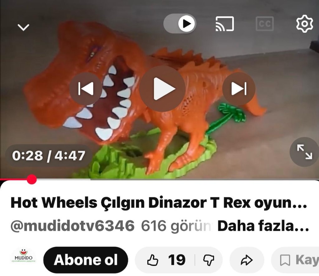 Hot Wheels Dinozor Seti - 5