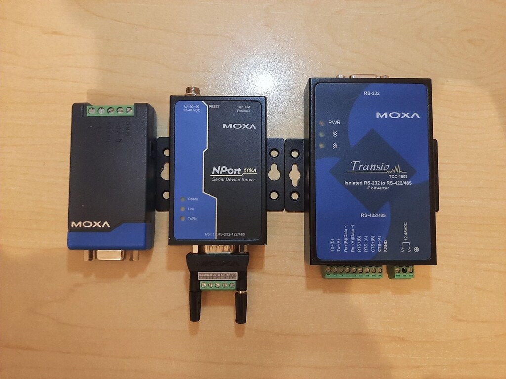 MOXA NPORT 5150A SERIAL DEVICE SERVER RS-232/422/485 ETHERNET - 6