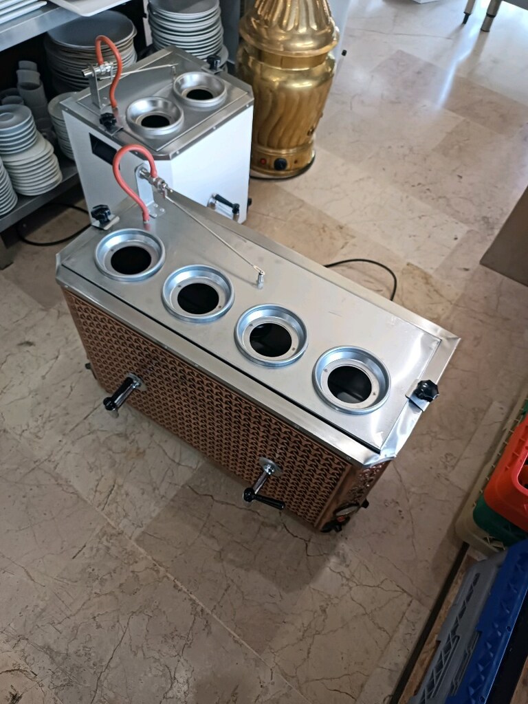 Bakır Çay Kazanı Dörtlü Çay Makinesi Elektrikli Çaycı FATURALI - 4