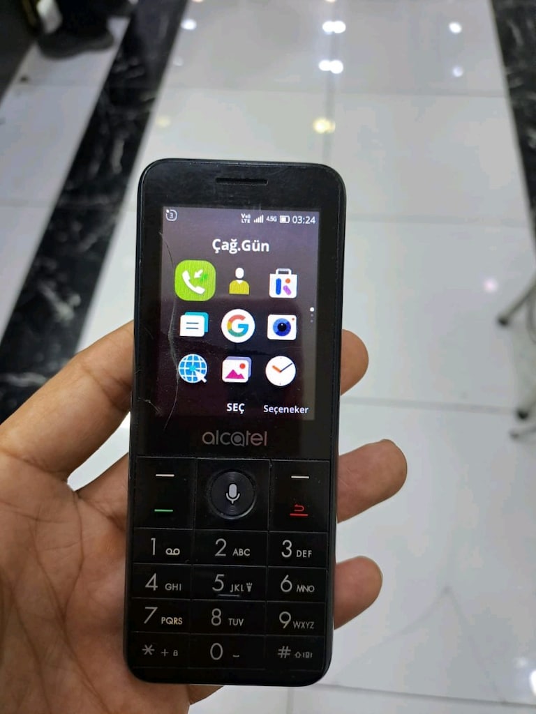 Alcatel 3088x 4.5gli YouTubelu kayıtlı tuşlu telefon - 9