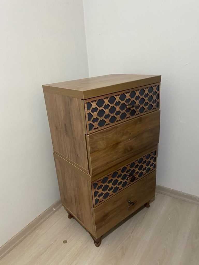 Ahşap Görünümlü 2’li Komodin