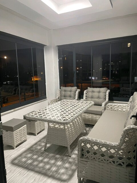 Bahçe balkon mobilya oturmagrubu Rattan takımı