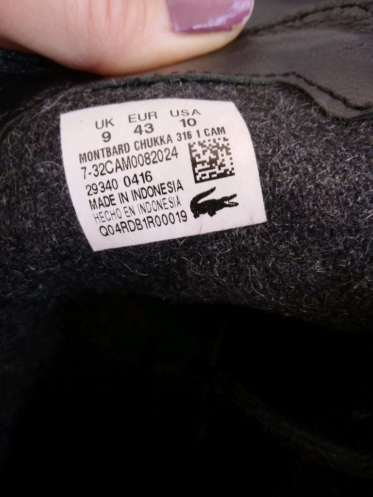 Lacoste deri erkek bot 43 numara - 4