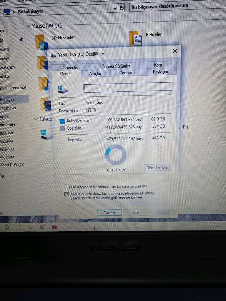 ASUS K555U 480 GB KIOXIA Exceria SSD takılı - 8