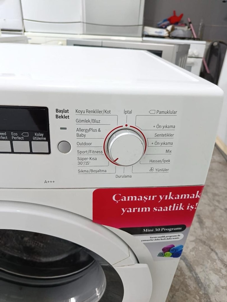 BOSCH 8 kg ÇAMAŞIR MAKİNESİ SERVİS GARANTİLİ NAKLİYE KURULUM DAHİL - 3