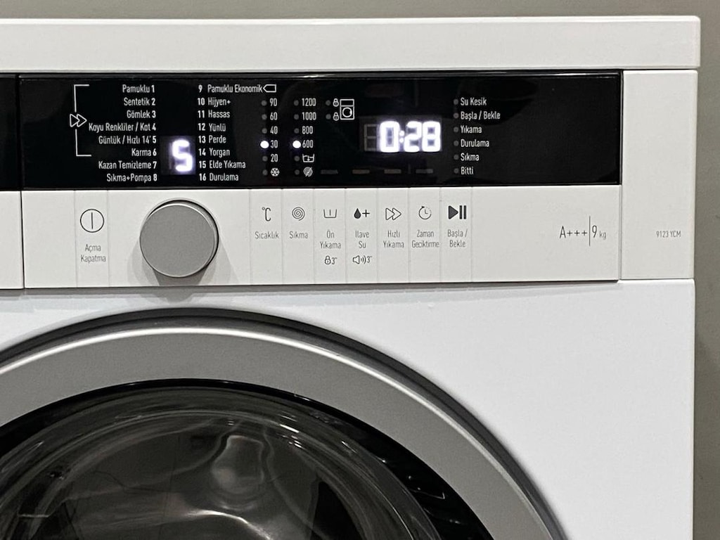 Arçelik 9 Kg 1200 Devirli İnverter A+++ Piano Serisi Çamaşır Makinesi - 4