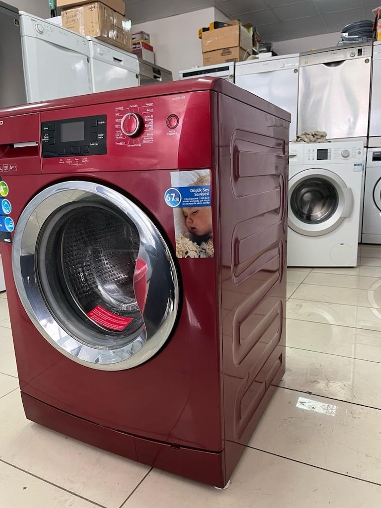 Beko 8 kg özel renk yeni bakımlı sıfır ayarında çamaşır makinesi - 2
