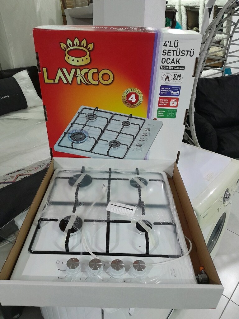 sıfır ürün 4lü ocak tüpe uyumlu çakmaklı gaz kesici emniyetli - 4