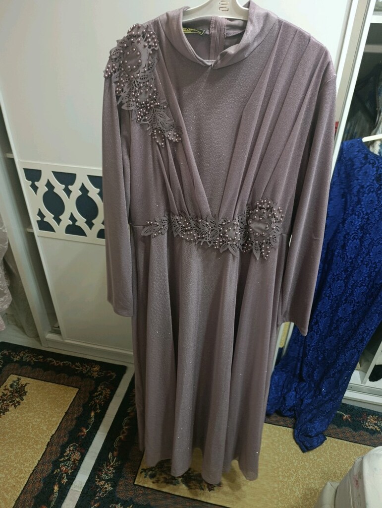 gül kurusu sımlı abıye - 3