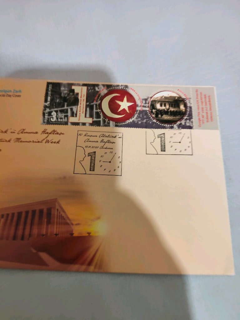 Prenses Diana Atatürk Ilkgün Zarfı ve 10 Kasım - 7