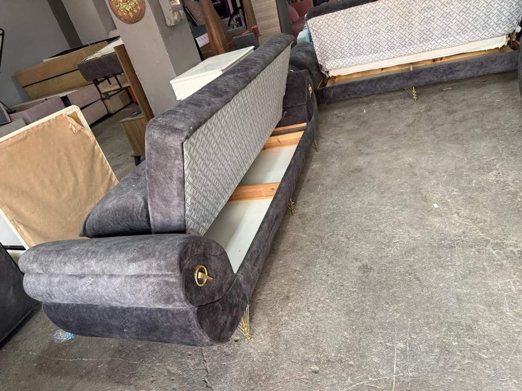 koltuk takımı 3adet 3lü eve teslim altı sandıklı - 10