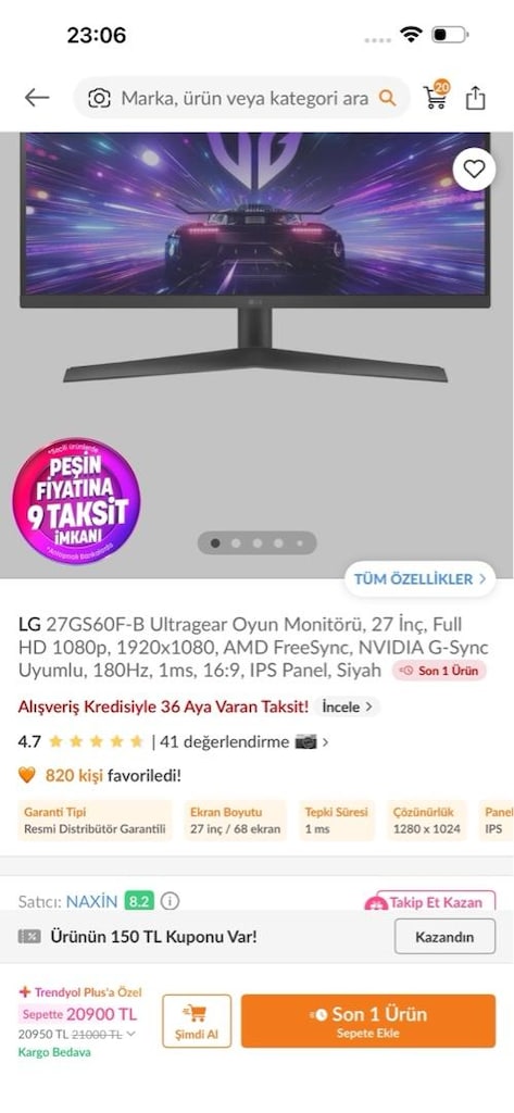 Eksiksiz Oyuncu ve Yayıncı Set RTX 4060 Sistem, Çift 180Hz Monitör - 19