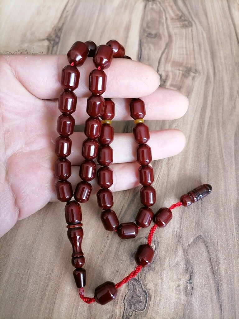 Sıkma Kehribar Tesbih - 3